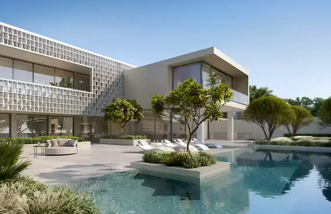 Modern villa exterior